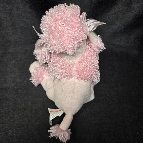 Aurora Fancy the Pink Poodle Hand Puppet Stuffed Plush Animal Dog - Picture 7 of 12